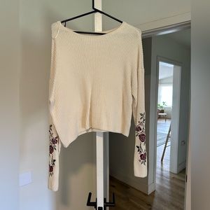 Cropped LA Hearts sweater